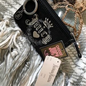 Juicy black keychain wallet NWT